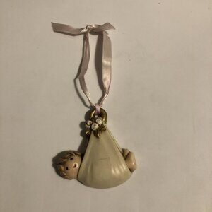 egan baby ornament hanging Steward Flower Made In Italy 3”